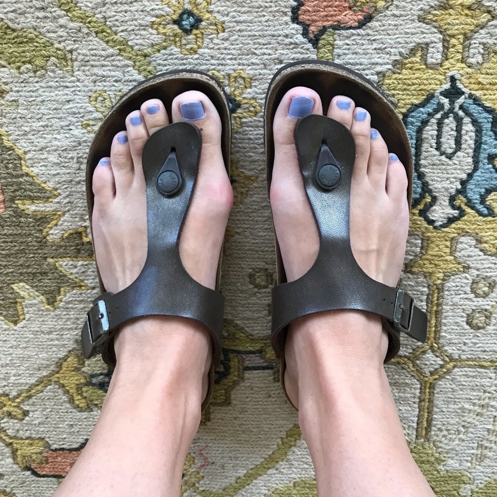 Birkenstock Gizeh Birko-Flor in Graceful Toffee